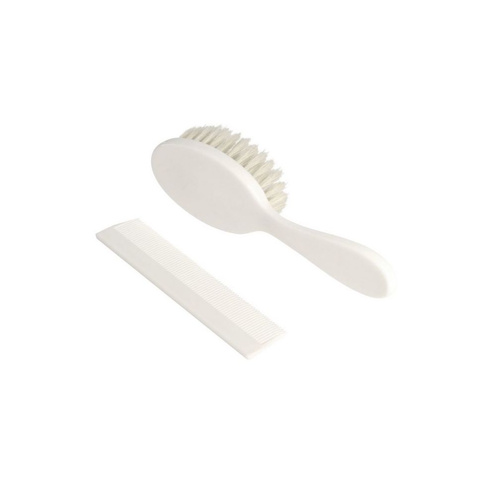 Brosse et peigne plastique blanc - Remond  Produits